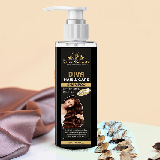 Diva Beauty Ayurvedic Cool Hair Oil and Anti-Hair Fall Shampoo Combo