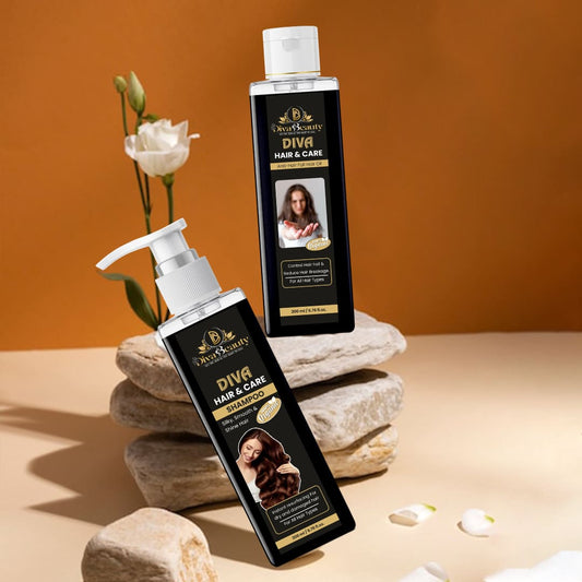 Diva Beauty Ayurvedic Cool Hair Oil and Anti-Hair Fall Shampoo Combo