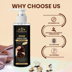 Diva Beauty Ayurvedic Cool Hair Oil and Anti-Hair Fall Shampoo Combo