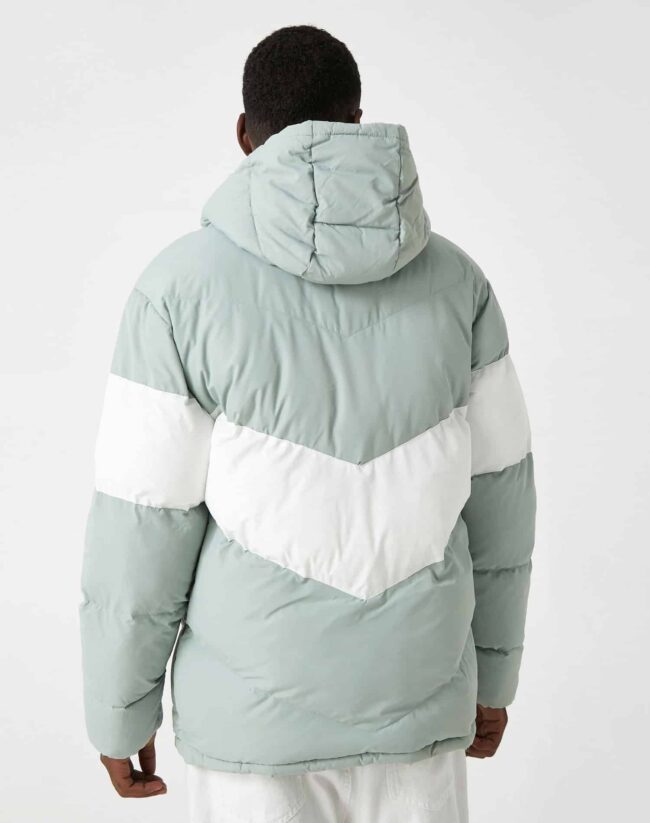 Printed Waterproof Hooded Inflatable Jacket - Image 4