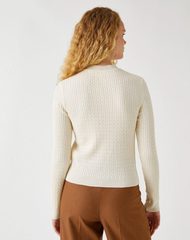 Knitted Detailed Sweater - Image 4