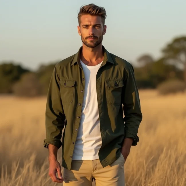 Olive Overshirt - Image 2