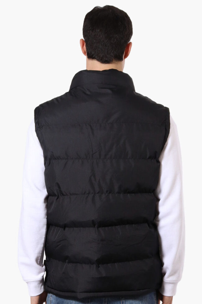 Super Triple Goose Double Pocket Bubble Vest - Black - Image 3